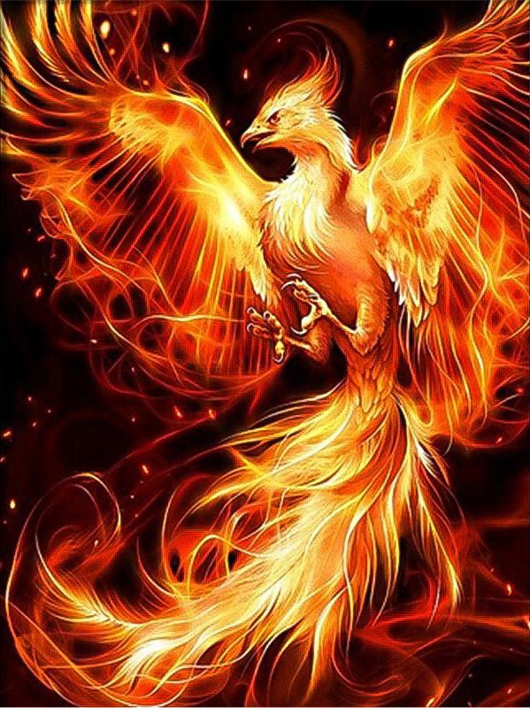 DIAMOND PAINTING | FIRE PHOENIX