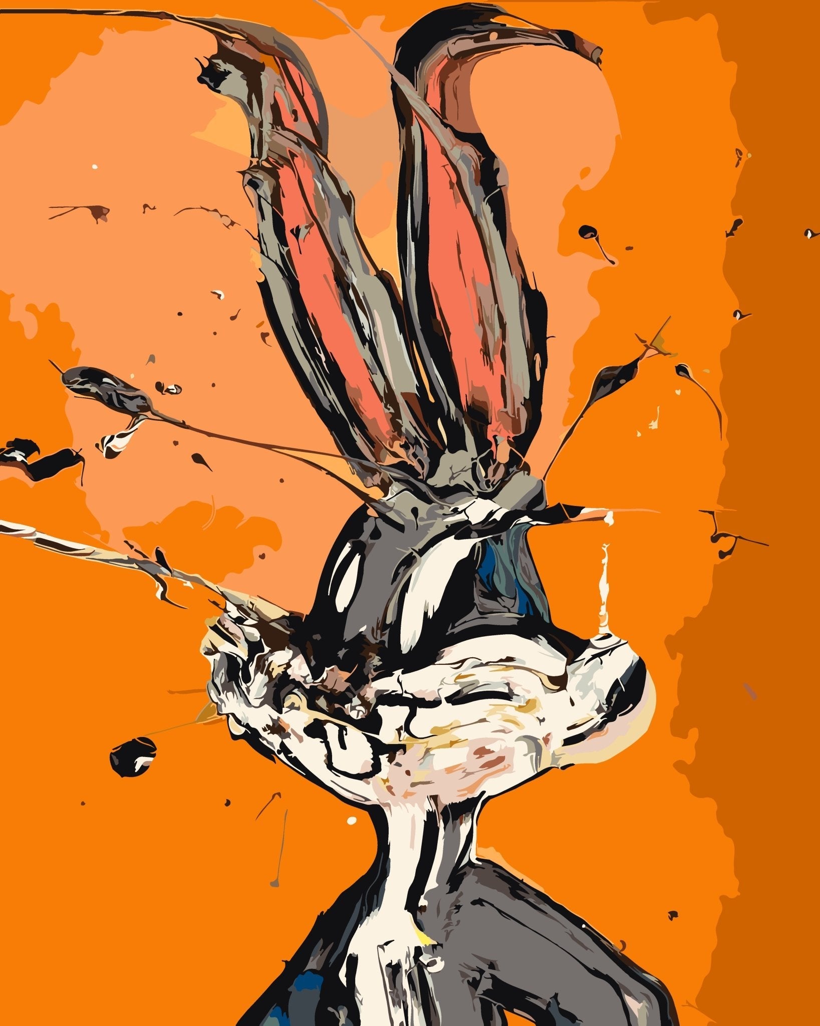 PAINT BY NUMBERS | ABSTRACT BUNNY