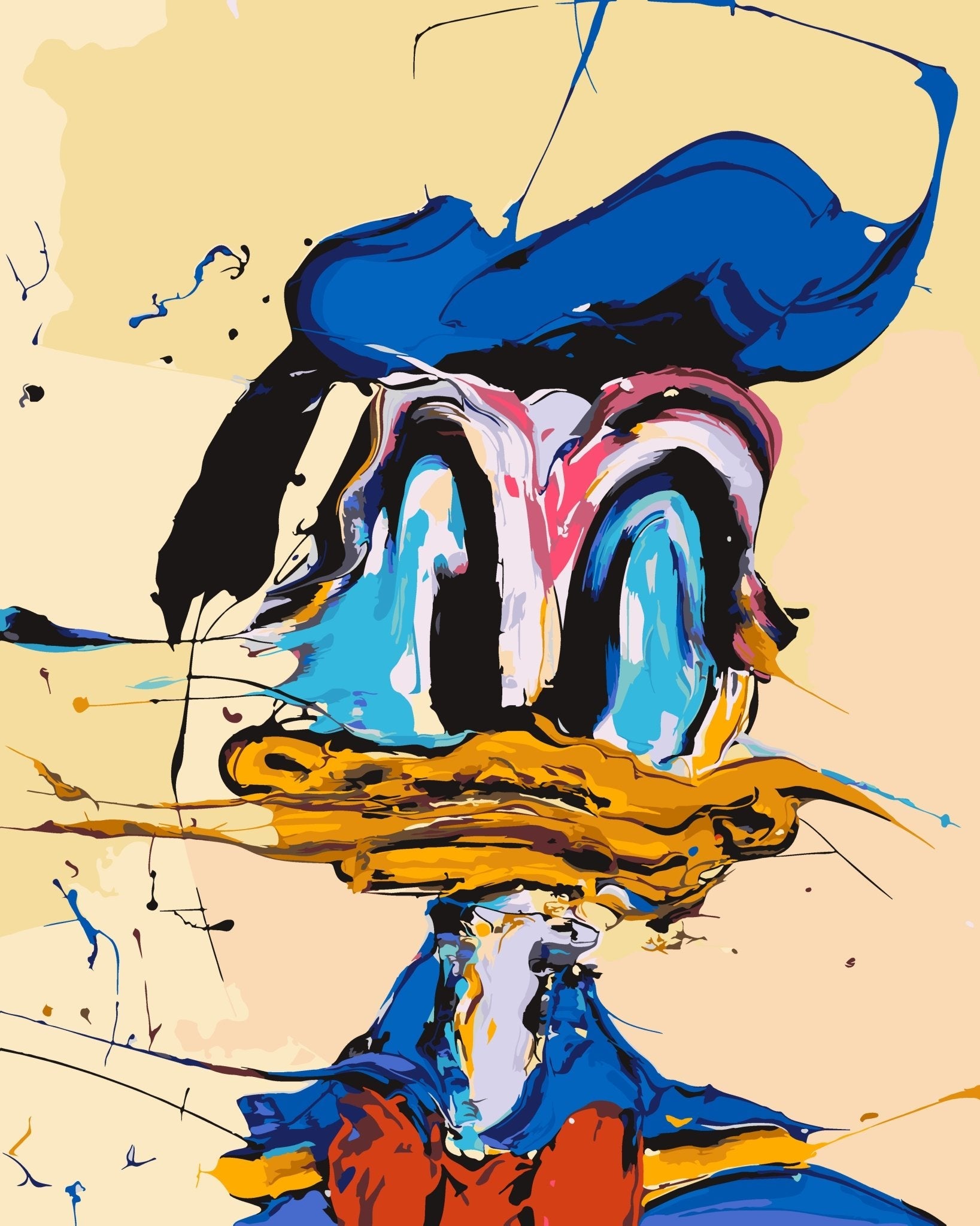 PAINT BY NUMBERS | ABSTRACT DUCK