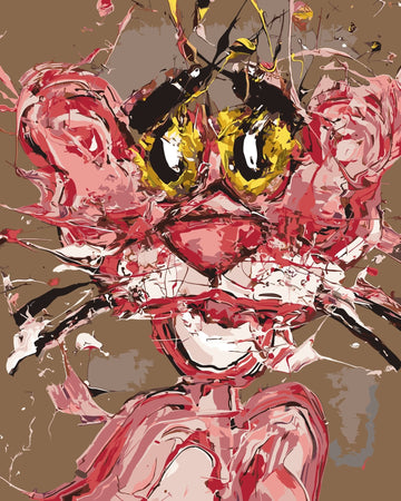 PAINT BY NUMBERS | ABSTRACT PINK