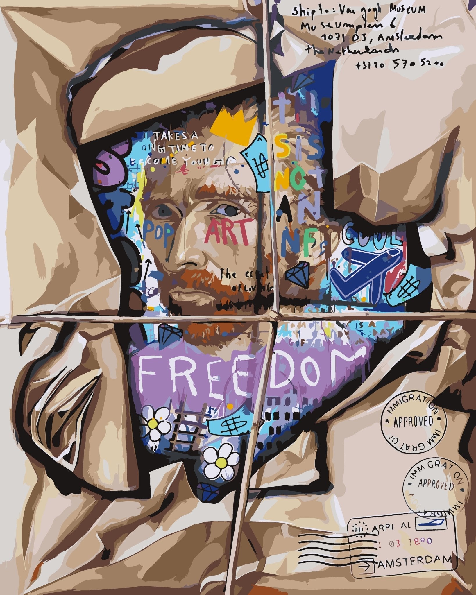 Paint by Numbers | Pop Art Van Gogh