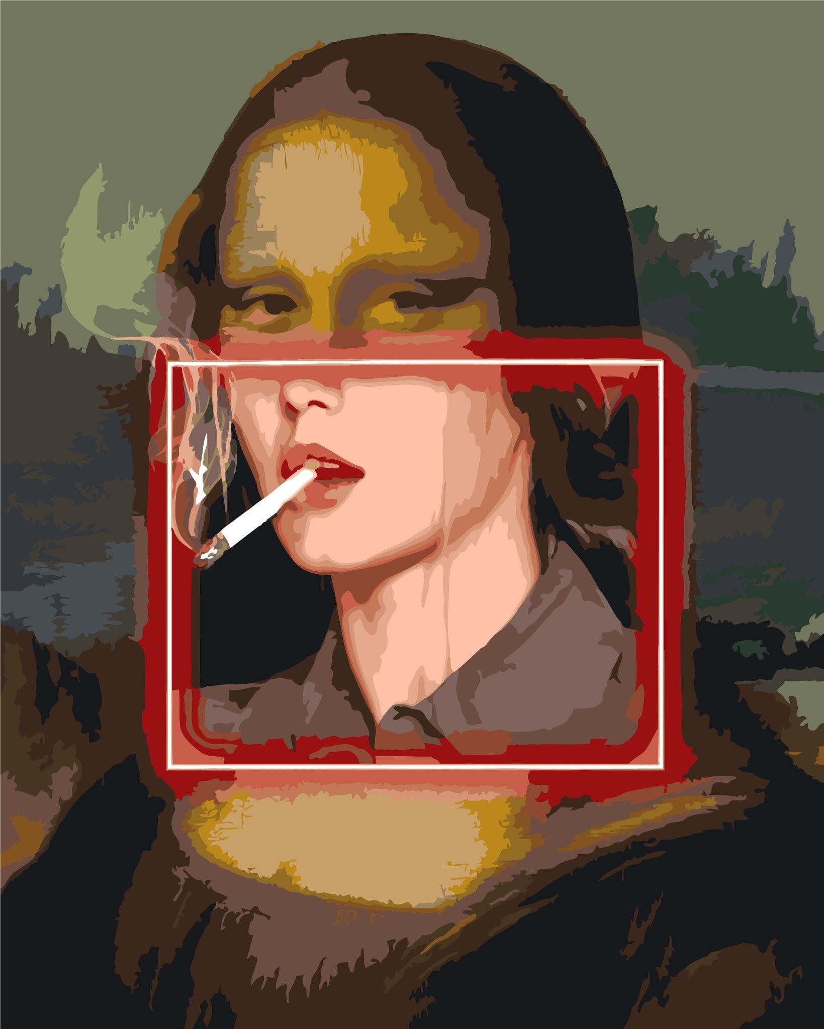 PAINT BY NUMBERS | NEON ART MONA LISA