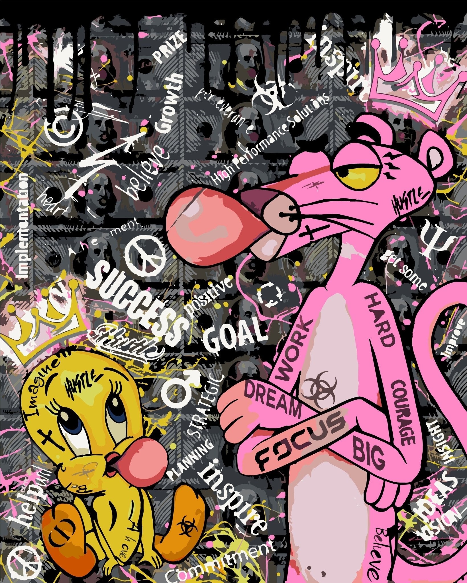 PAINT BY NUMBERS | POP ART PANTHER