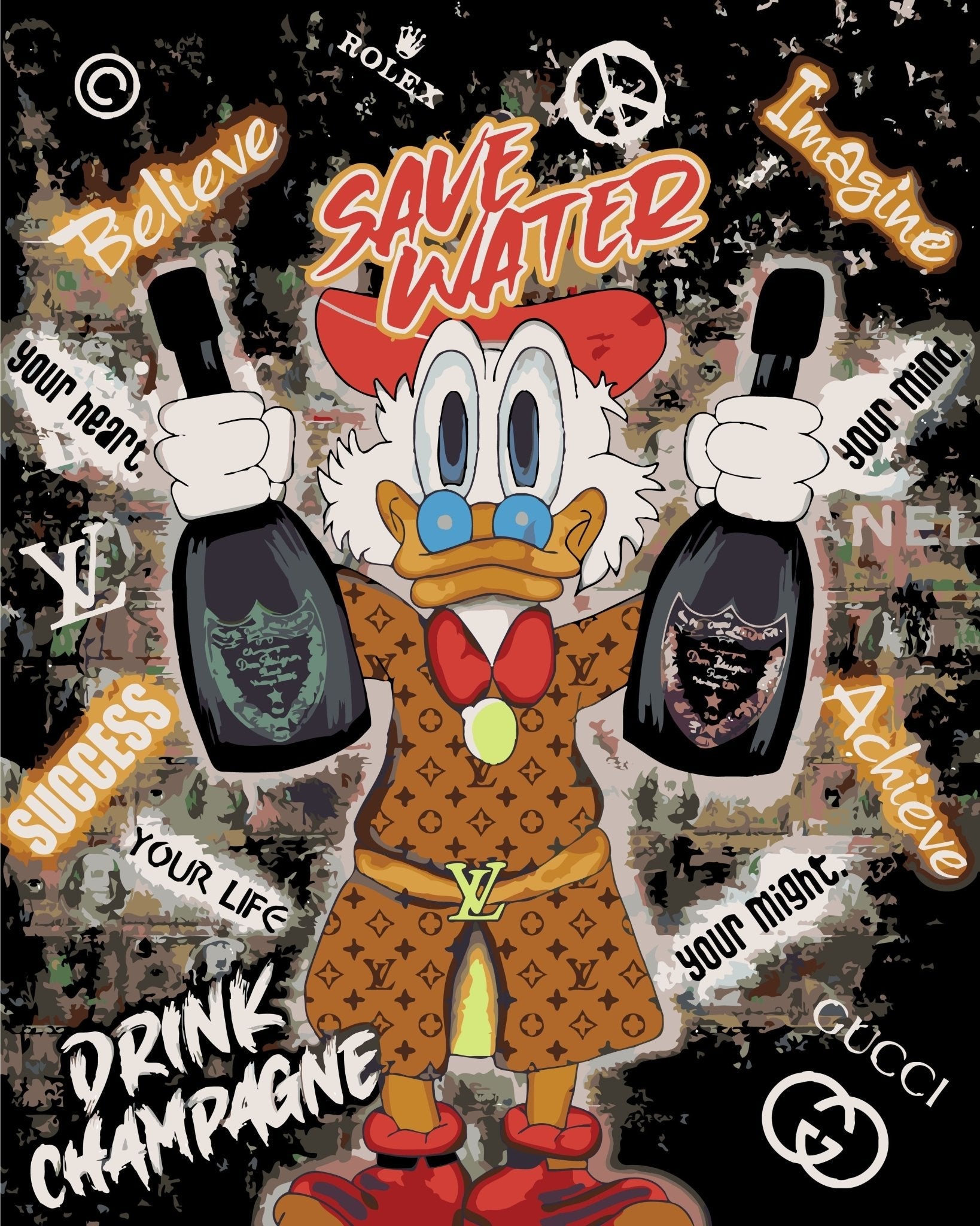 PAINT BY NUMBERS| POP ART SAVE WATER