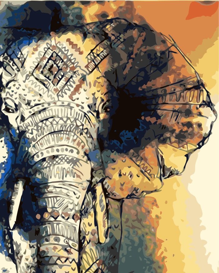PAINT BY NUMBERS | SPIRITUAL ELEPHANT