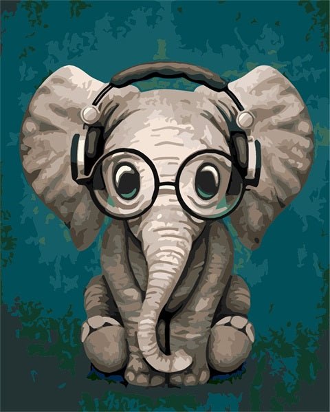 PAINT BY NUMBERS | BABY ELEPHANT
