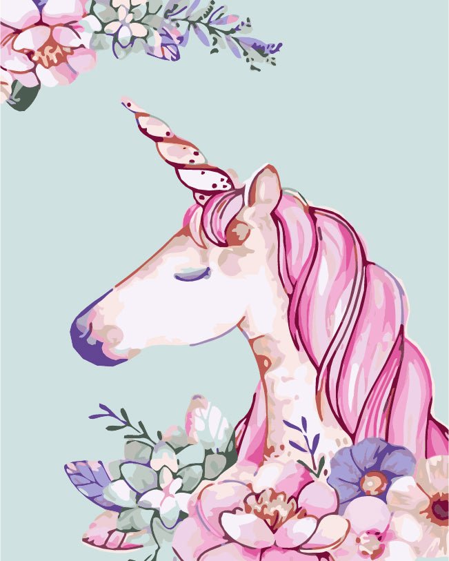 PAINT BY NUMBERS | PINK UNICORN