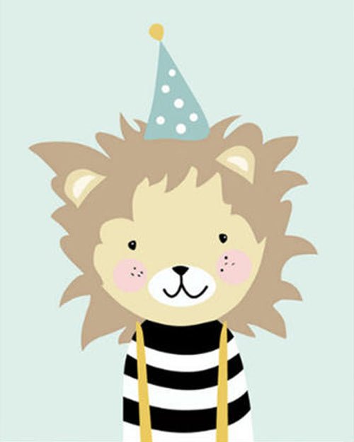 PAINT BY NUMBERS | CARTOON LION
