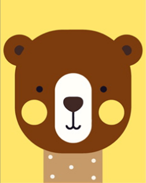 PAINT BY NUMBERS | CARTOON BEAR