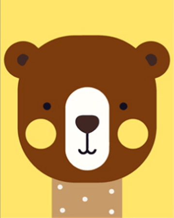 PAINT BY NUMBERS | CARTOON BEAR