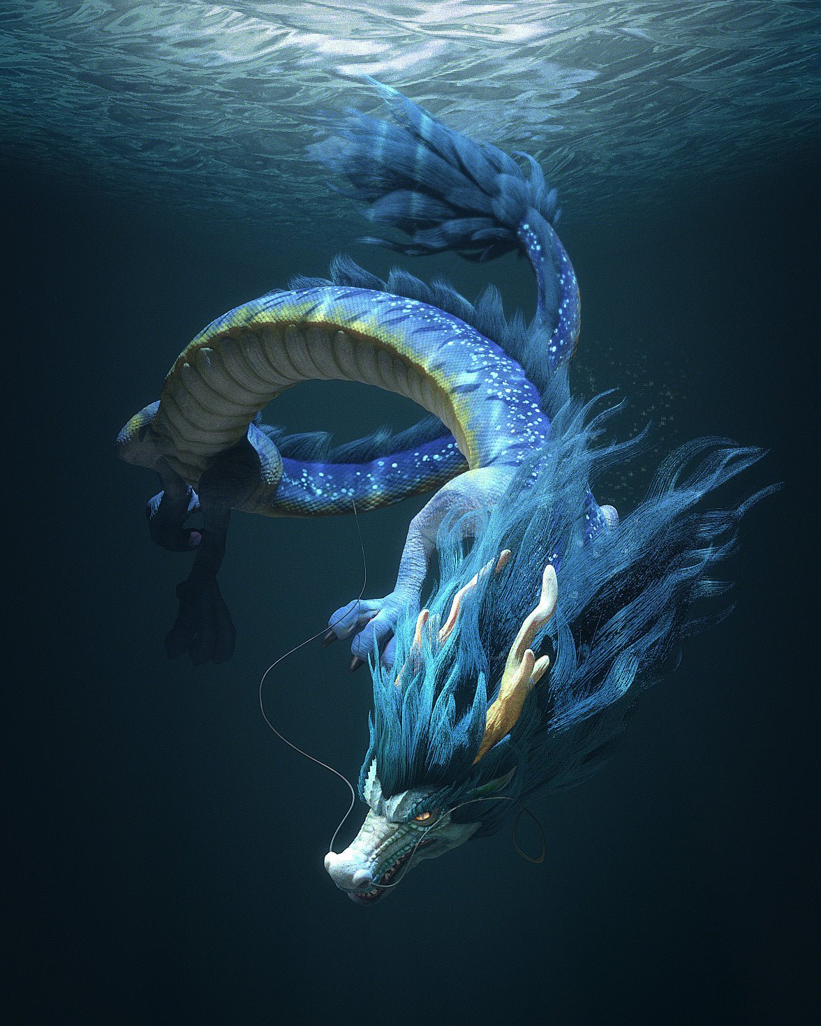 PAINT BY NUMBERS | WATER DRAGON