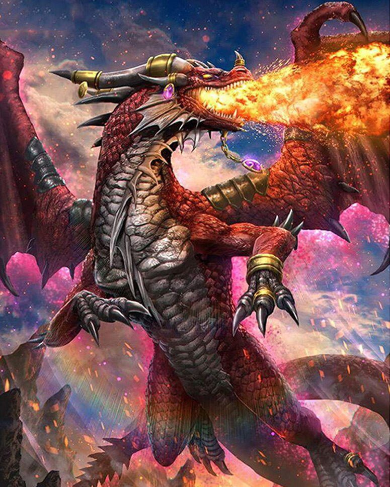 PAINT BY NUMBERS | FIRE DRAGON