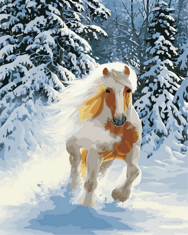 Paint by Numbers | Snow Horse