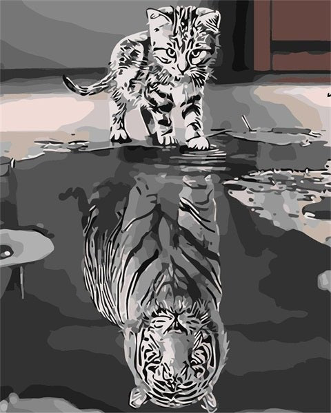 PAINT BY NUMBERS | CAT “DREAM BIG”