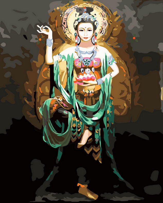 PAINT BY NUMBERS | BUDDHA STATUE