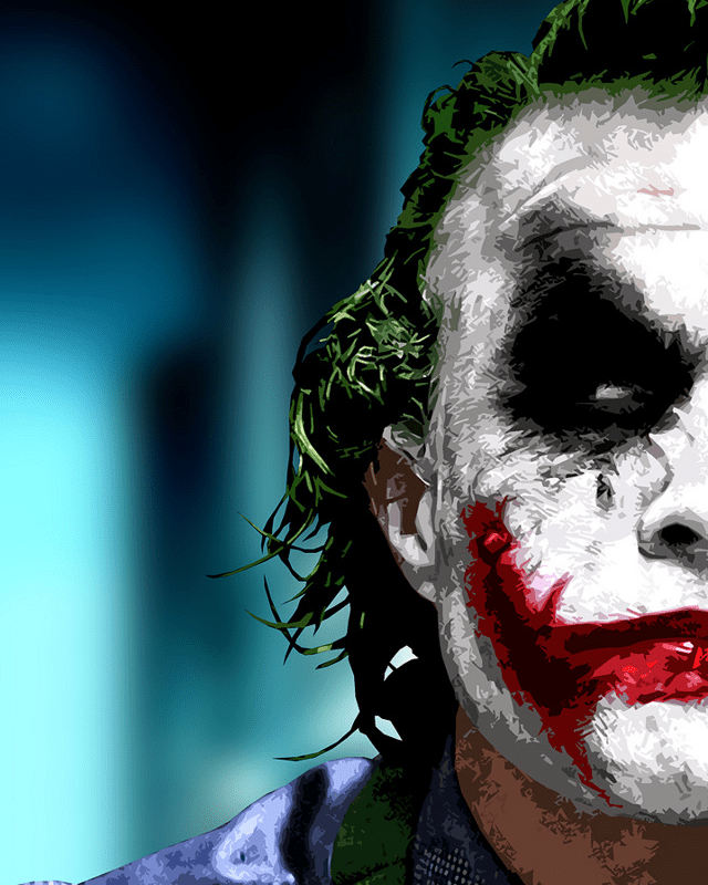 PAINT BY NUMBERS | JOKER HALF FACE