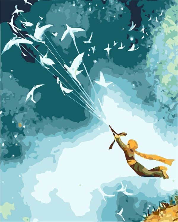 PAINT BY NUMBERS | LITTLE PRINCE FLYING