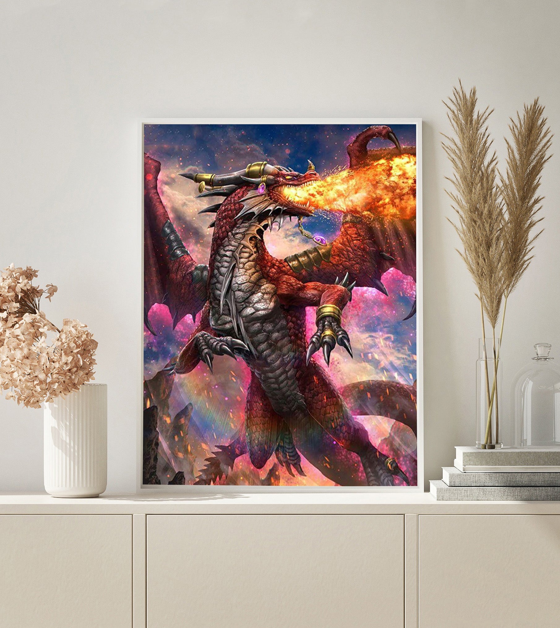 PAINT BY NUMBERS | FIRE DRAGON