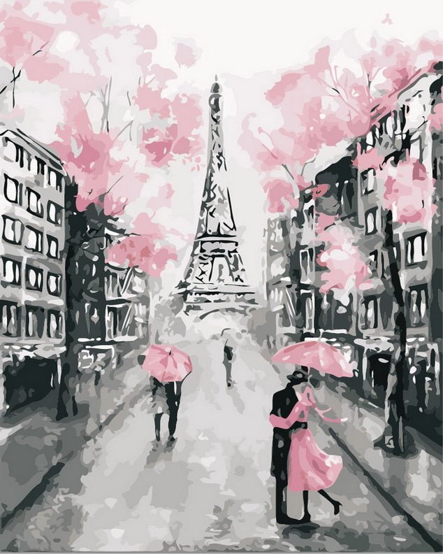 PAINT BY NUMBERS | EIFFEL TOWER BLACK & PINK
