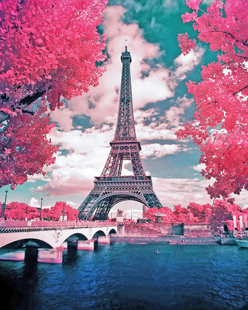 Paint by Numbers | Pink Eiffel Tower