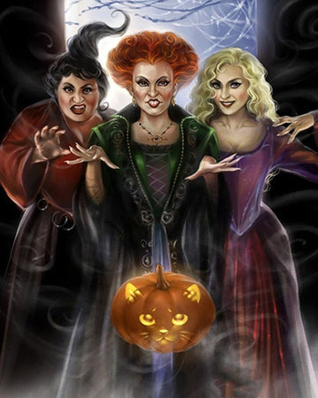 PAINT BY NUMBERS | THREE WITCHES
