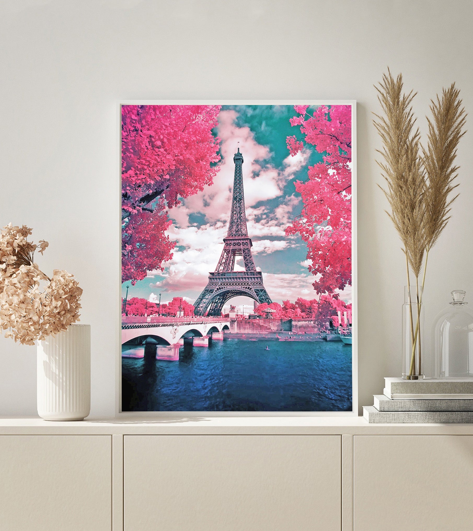 Paint by Numbers | Pink Eiffel Tower