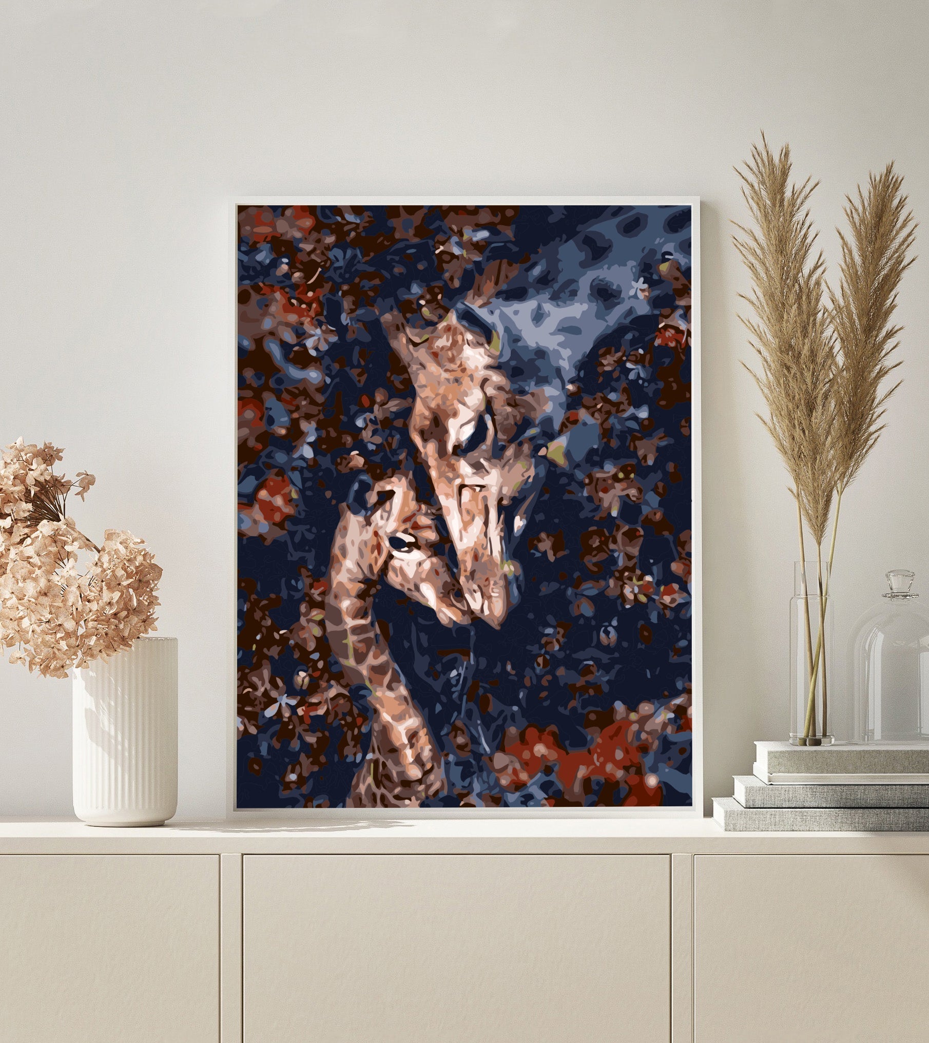 PAINT BY NUMBERS | GIRAFFE MOTHER & CALF