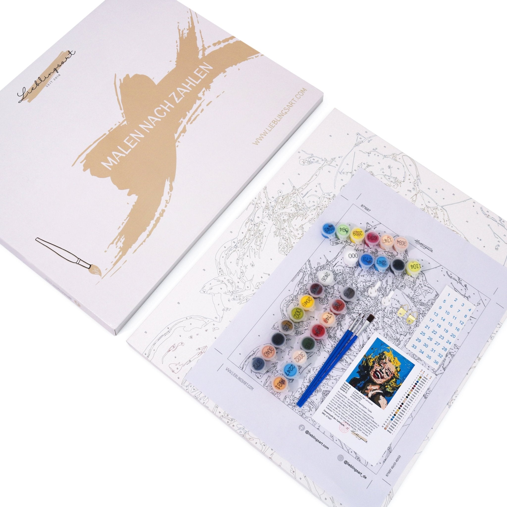 PAINT BY NUMBERS | PICASSO WOMAN WITH HAT AND FUR COLLAR