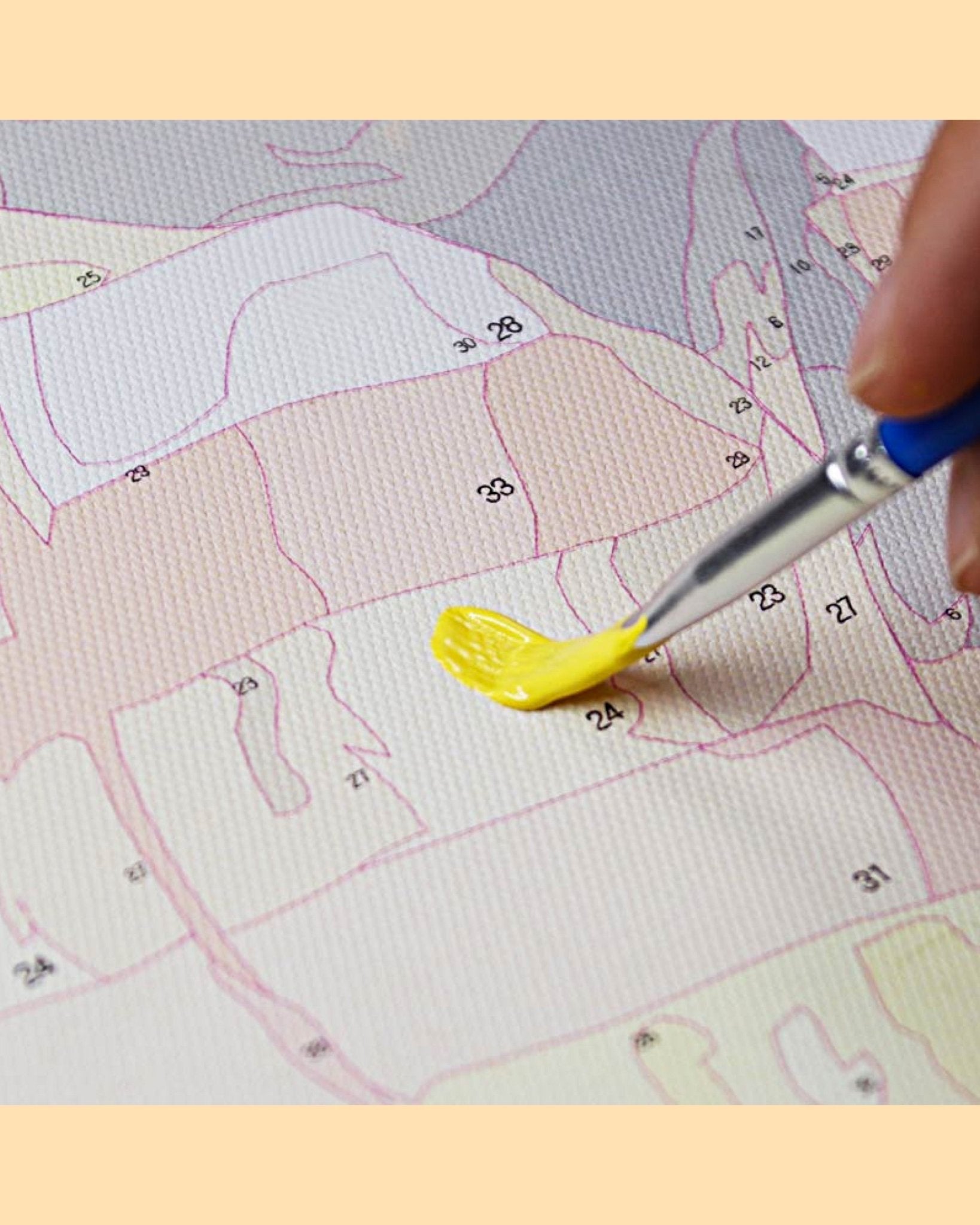 PAINT BY NUMBERS | ELEPHANT MOTHER & CALF COLORFUL