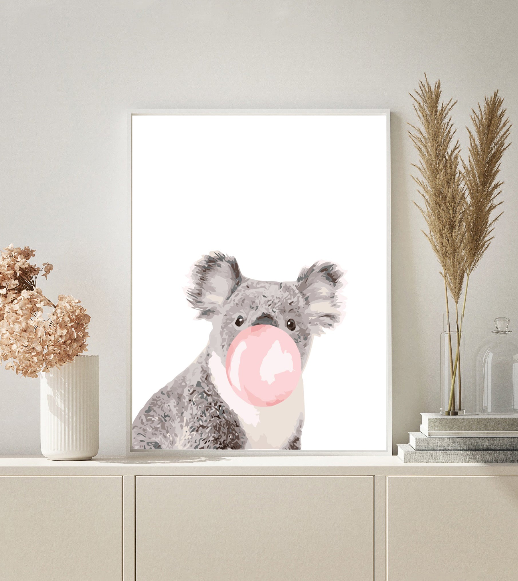 PAINT BY NUMBERS | KOALA WITH BUBBLE GUM