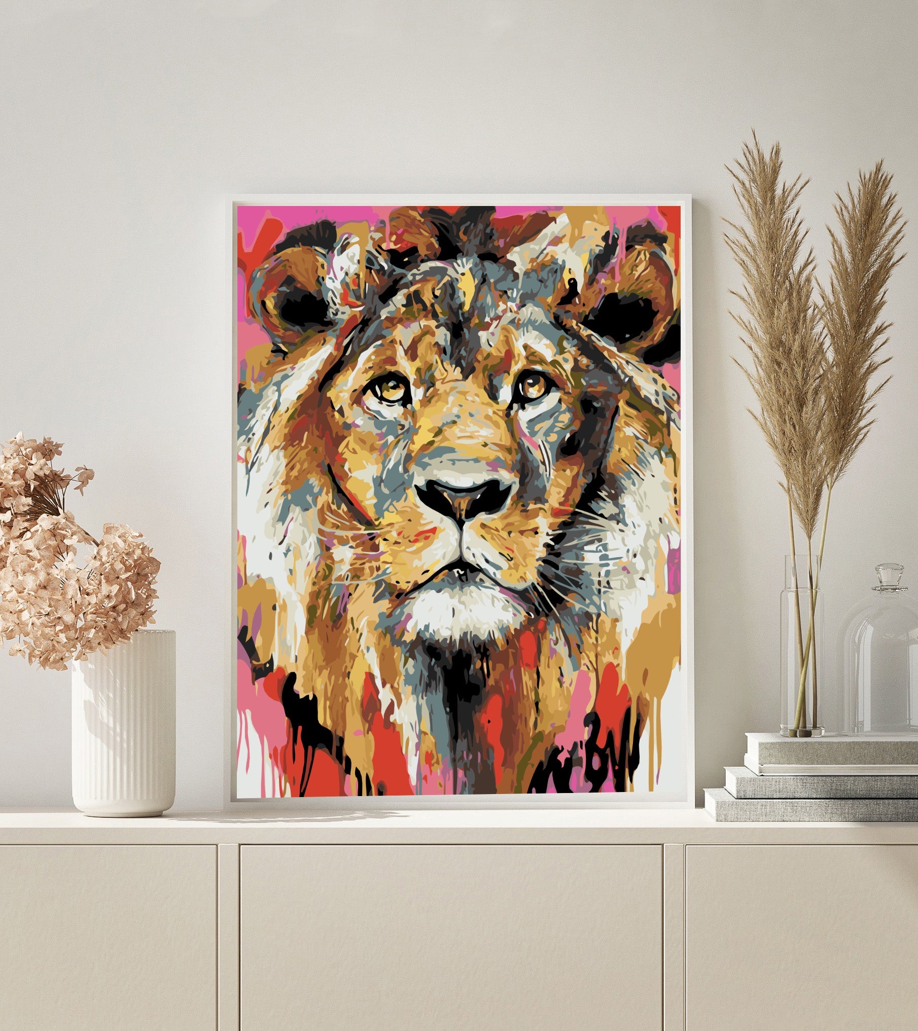 PAINT BY NUMBERS | PINK LION