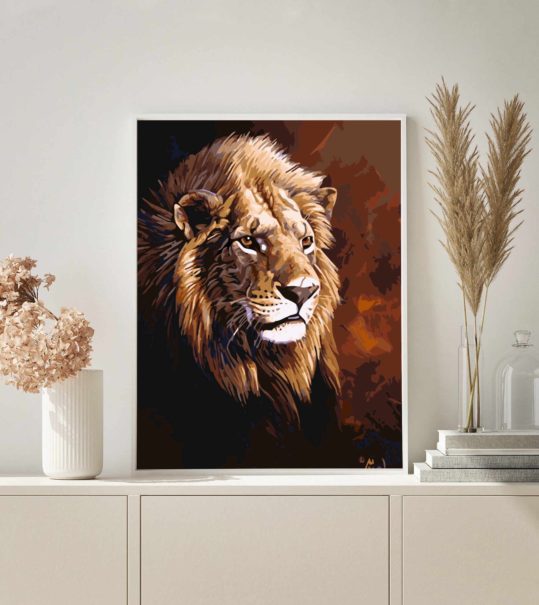 PAINT BY NUMBERS | SAHARA LION