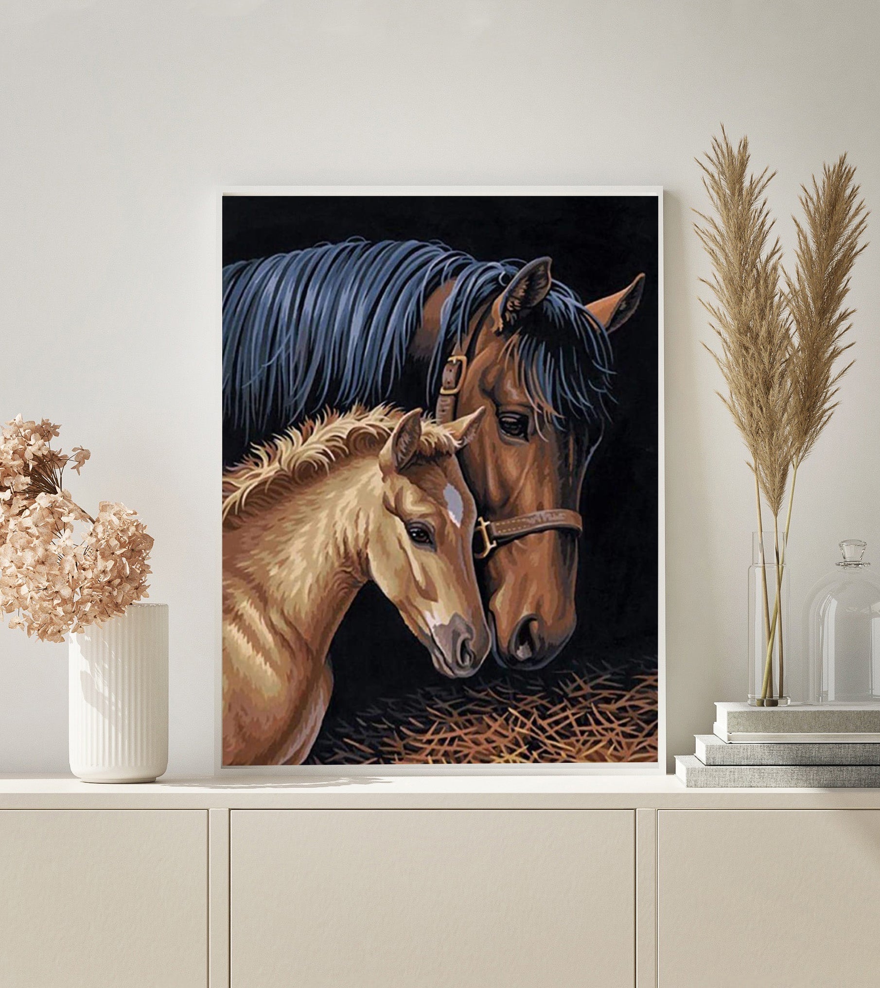 PAINT BY NUMBERS | HORSE MOTHER & FOAL