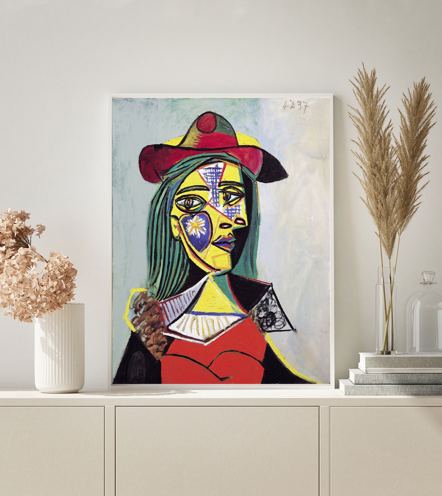PAINT BY NUMBERS | PICASSO WOMAN WITH HAT AND FUR COLLAR