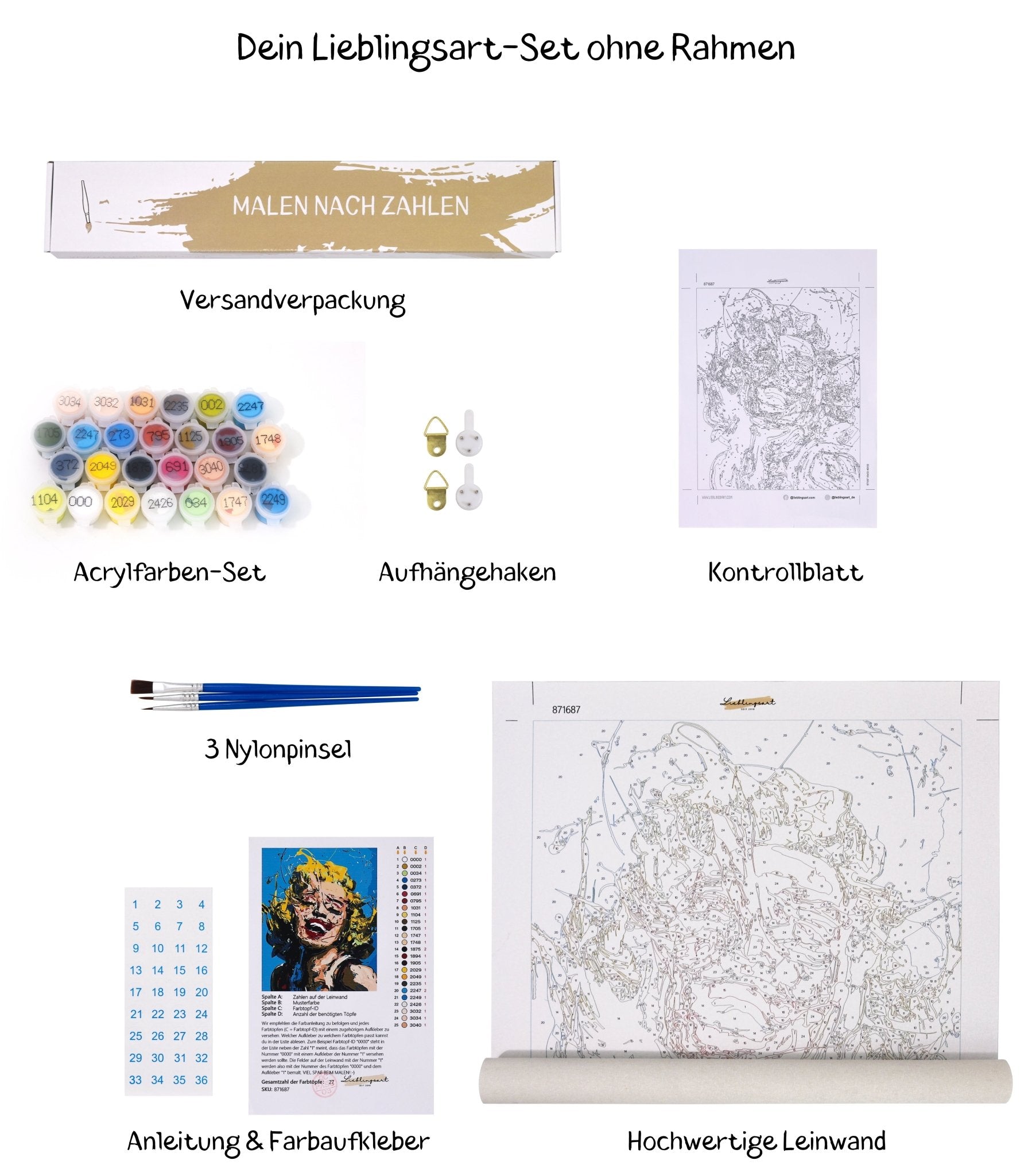 PAINT BY NUMBERS | PICASSO WOMAN WITH HAT AND FUR COLLAR