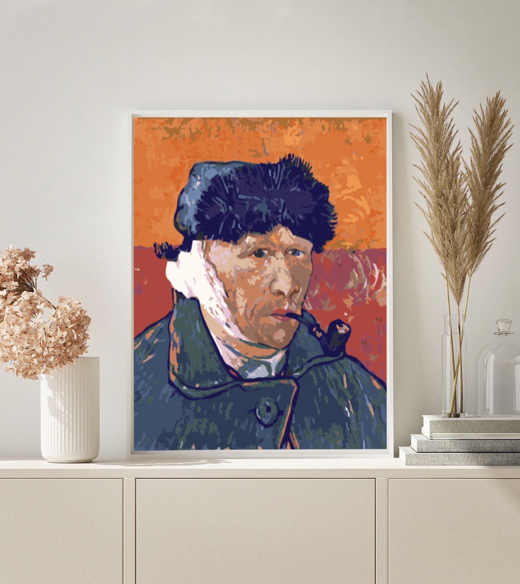 Paint by Numbers | Van Gogh Self-Portrait with Fur Hat