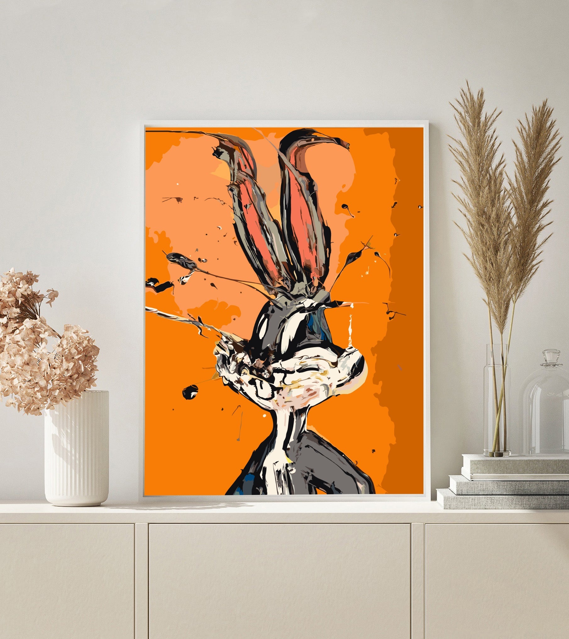 PAINT BY NUMBERS | ABSTRACT BUNNY