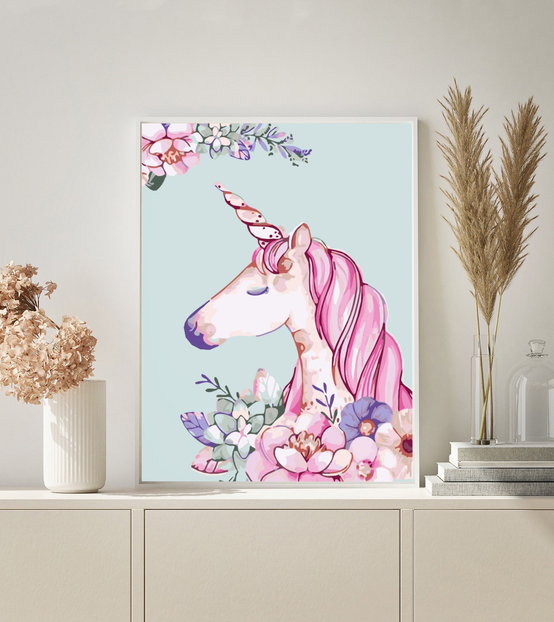 PAINT BY NUMBERS | PINK UNICORN