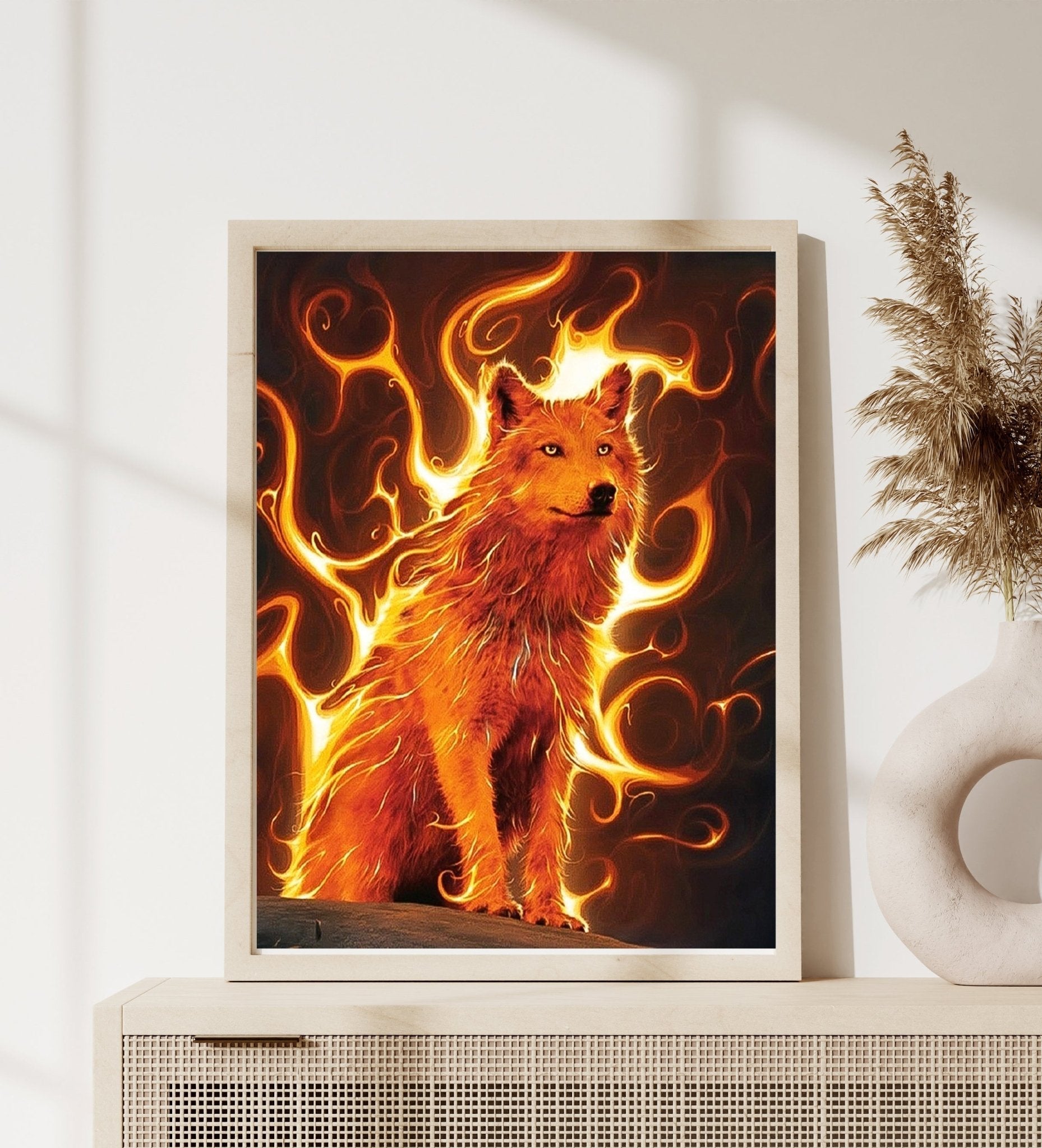 DIAMOND PAINTING | FIRE WOLF