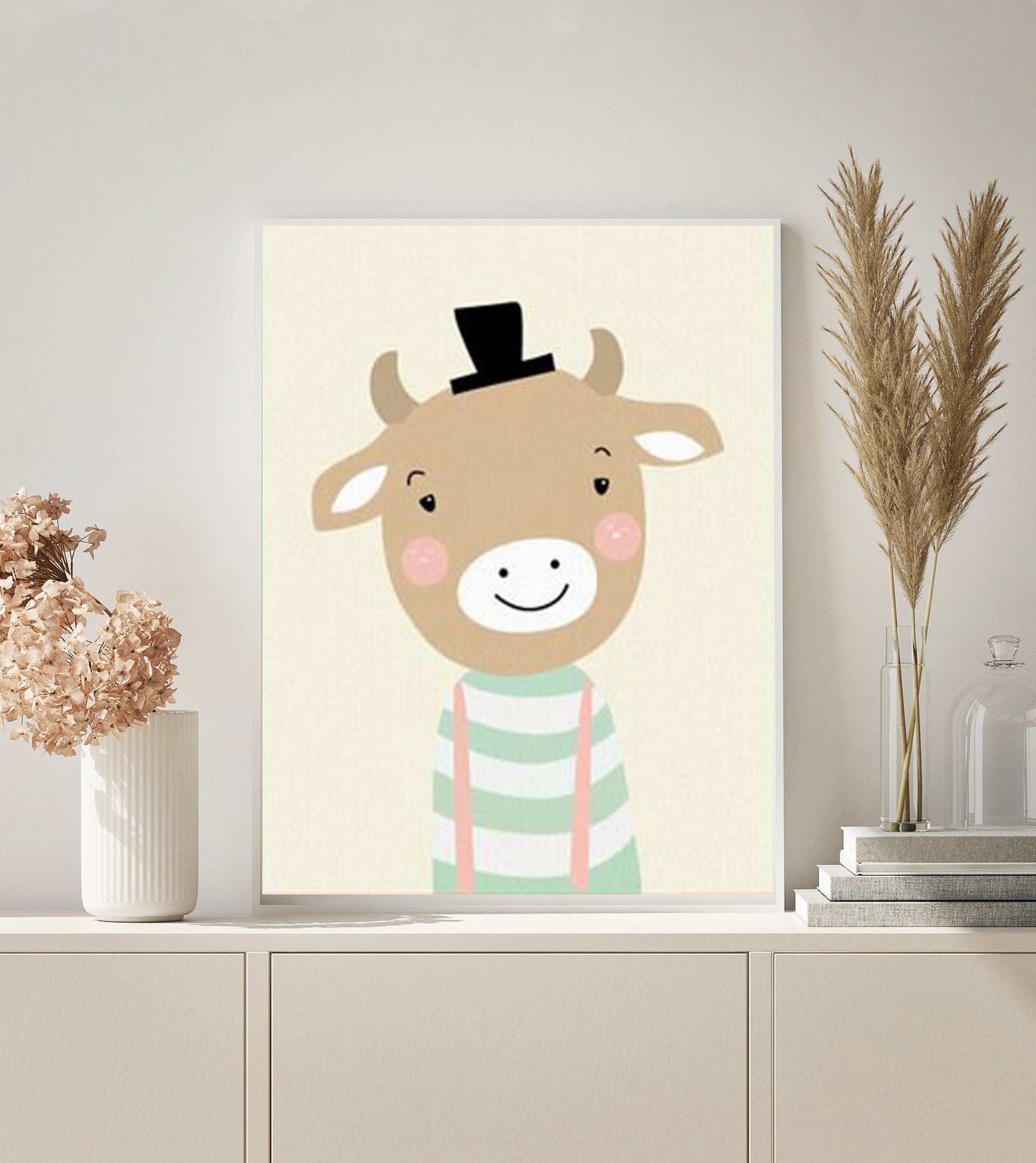 PAINT BY NUMBERS | CARTOON COW