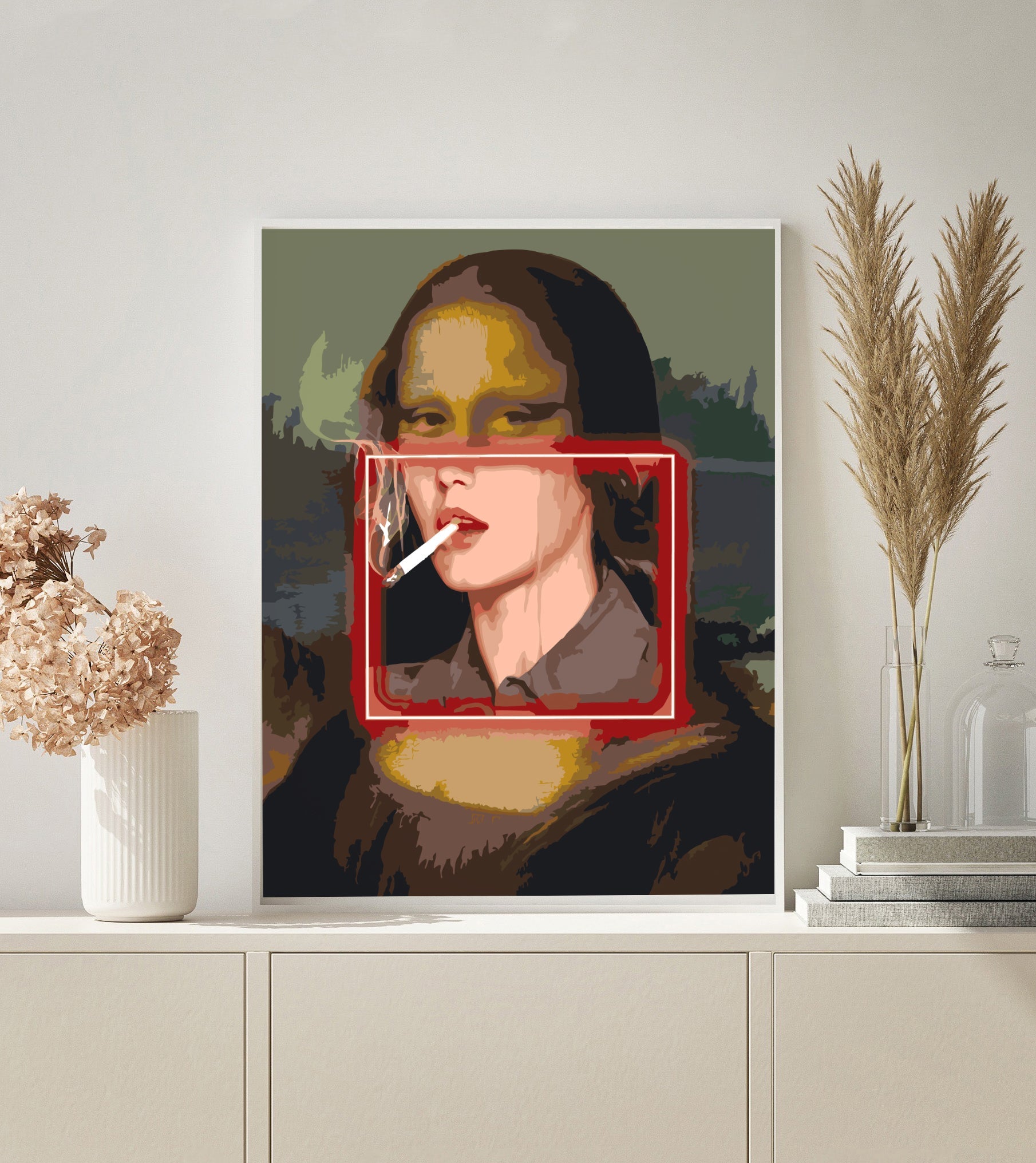 PAINT BY NUMBERS | NEON ART MONA LISA