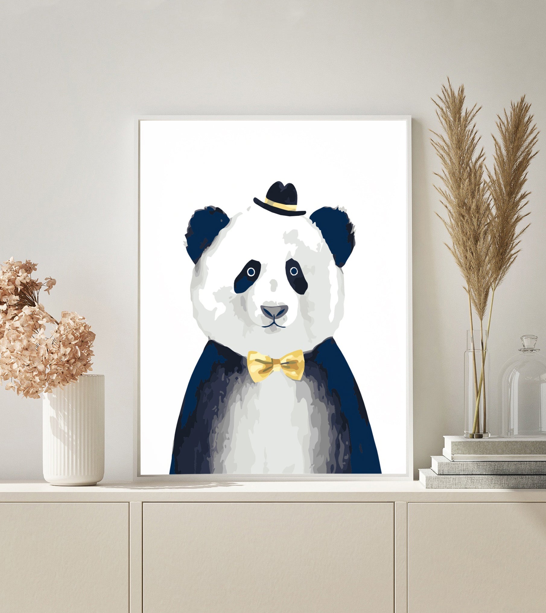 PAINT BY NUMBERS | PANDA WITH BOW TIE