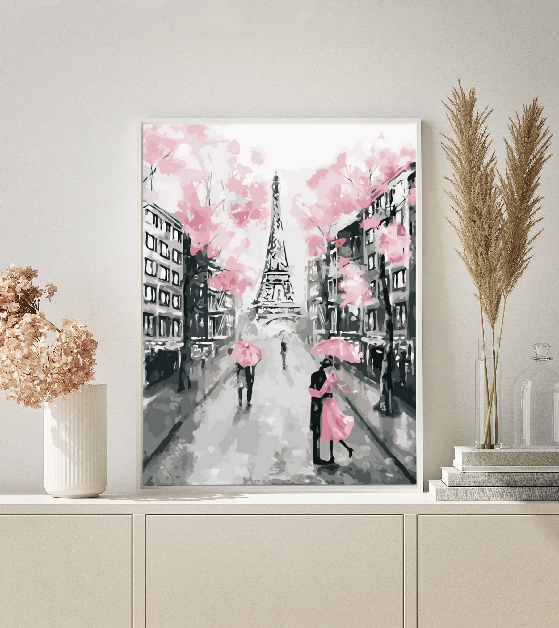 PAINT BY NUMBERS | EIFFEL TOWER BLACK & PINK