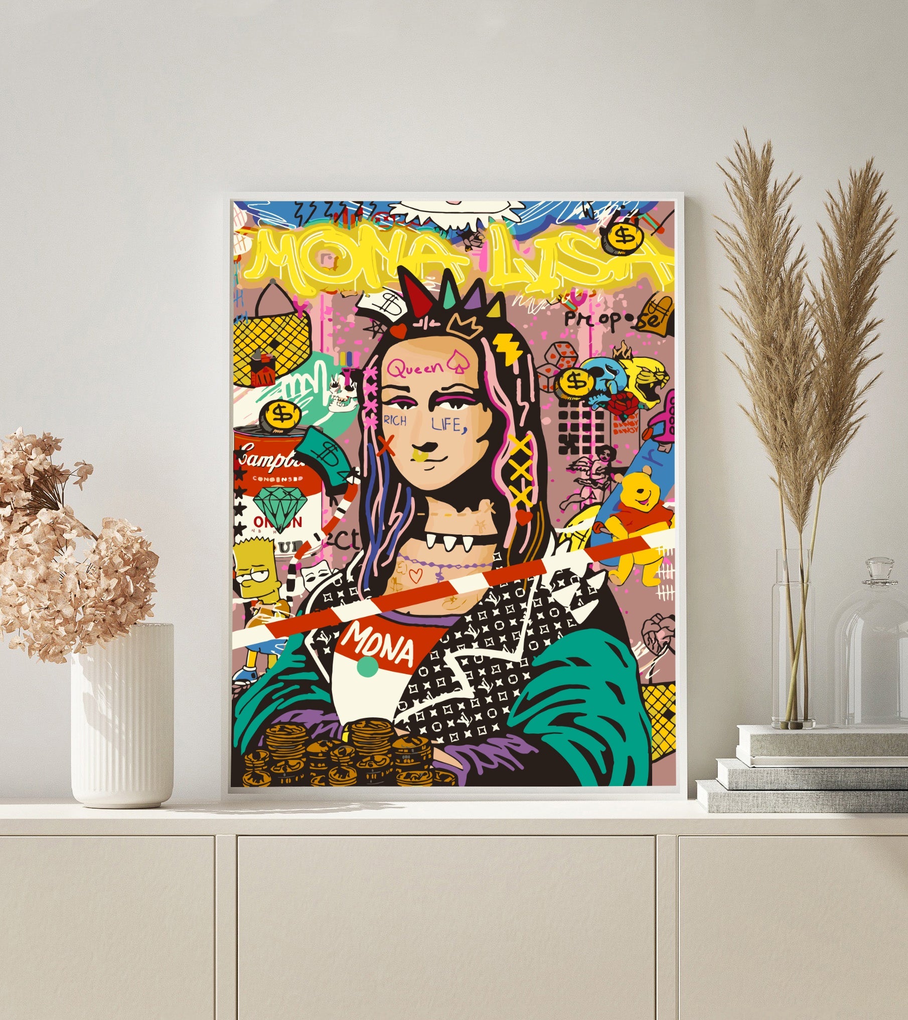 PAINT BY NUMBERS| POP ART MONA LISA
