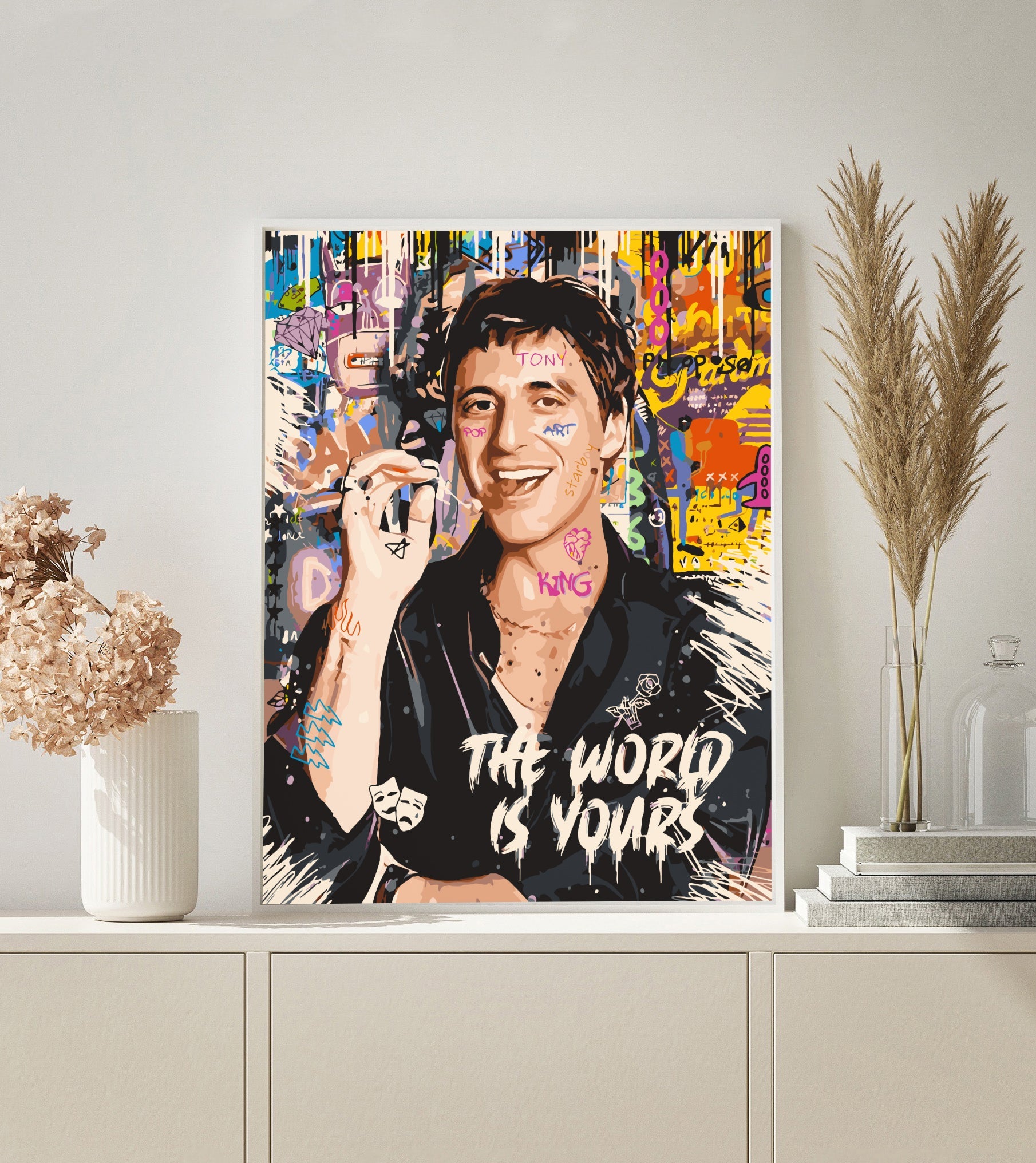 PAINT BY NUMBERS | POP ART SCARFACE