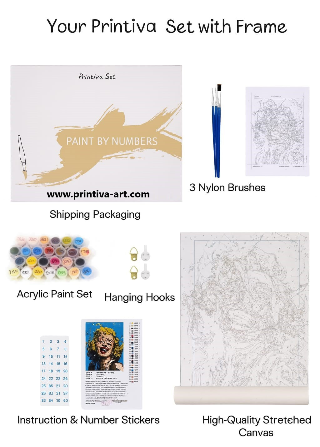 PAINT BY NUMBERS | ABSTRACT MONROE