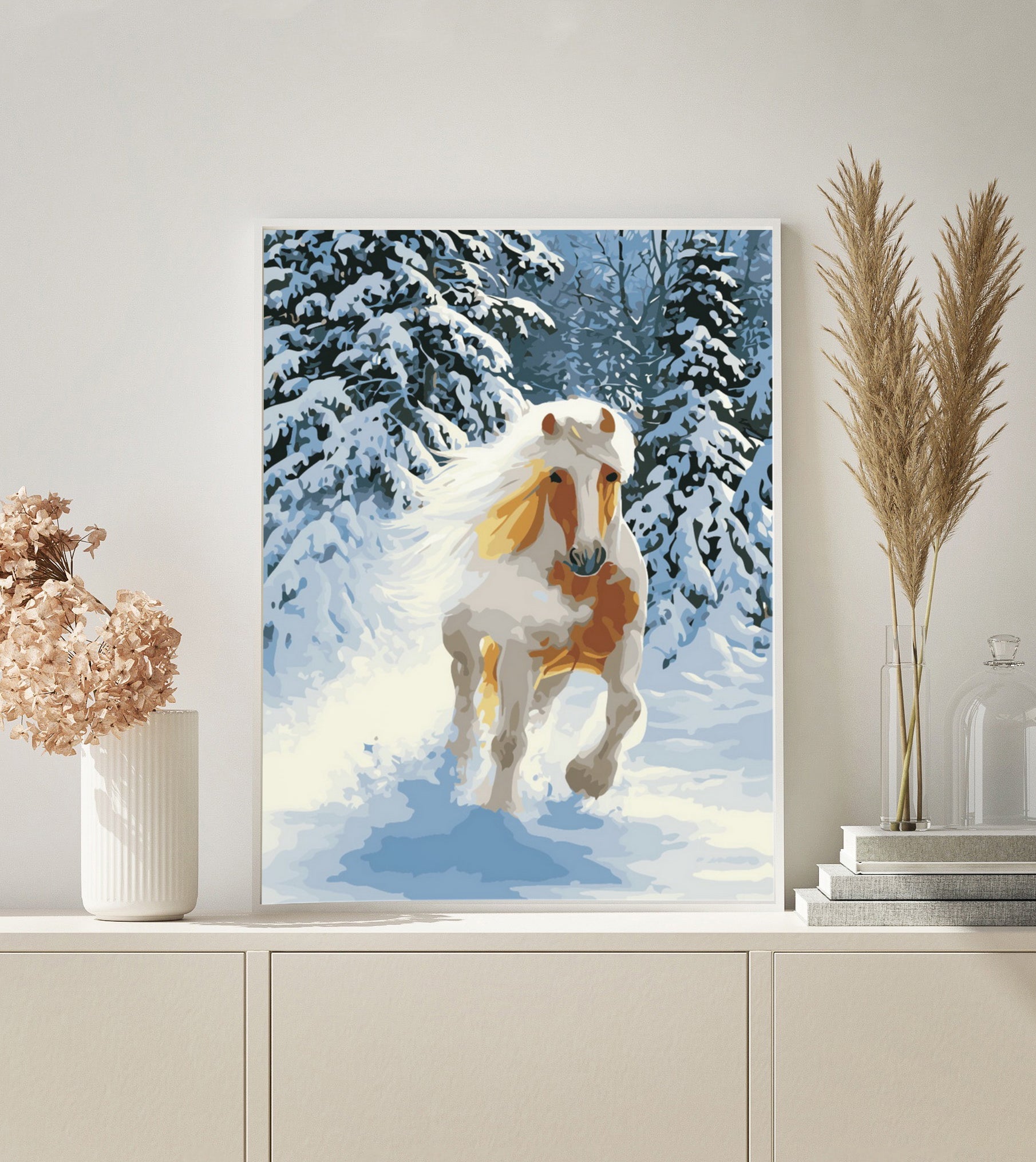 Paint by Numbers | Snow Horse