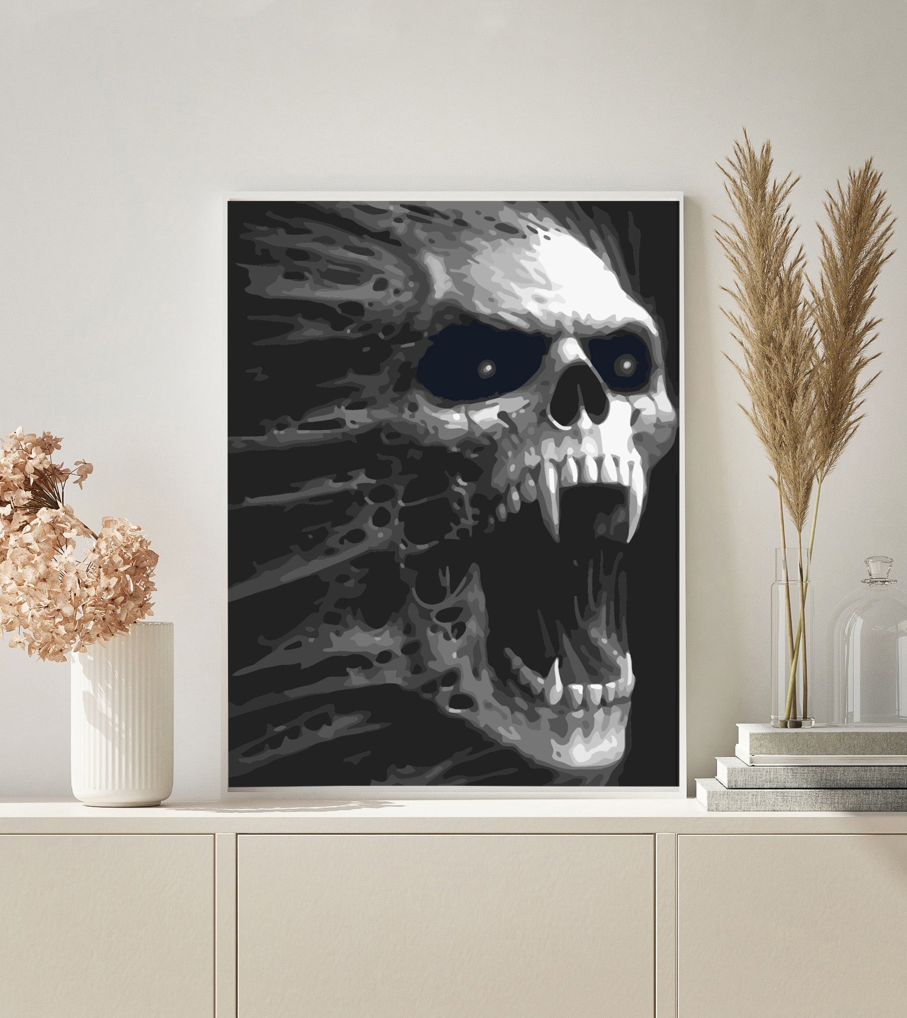 Paint by Numbers | Creepy Skull
