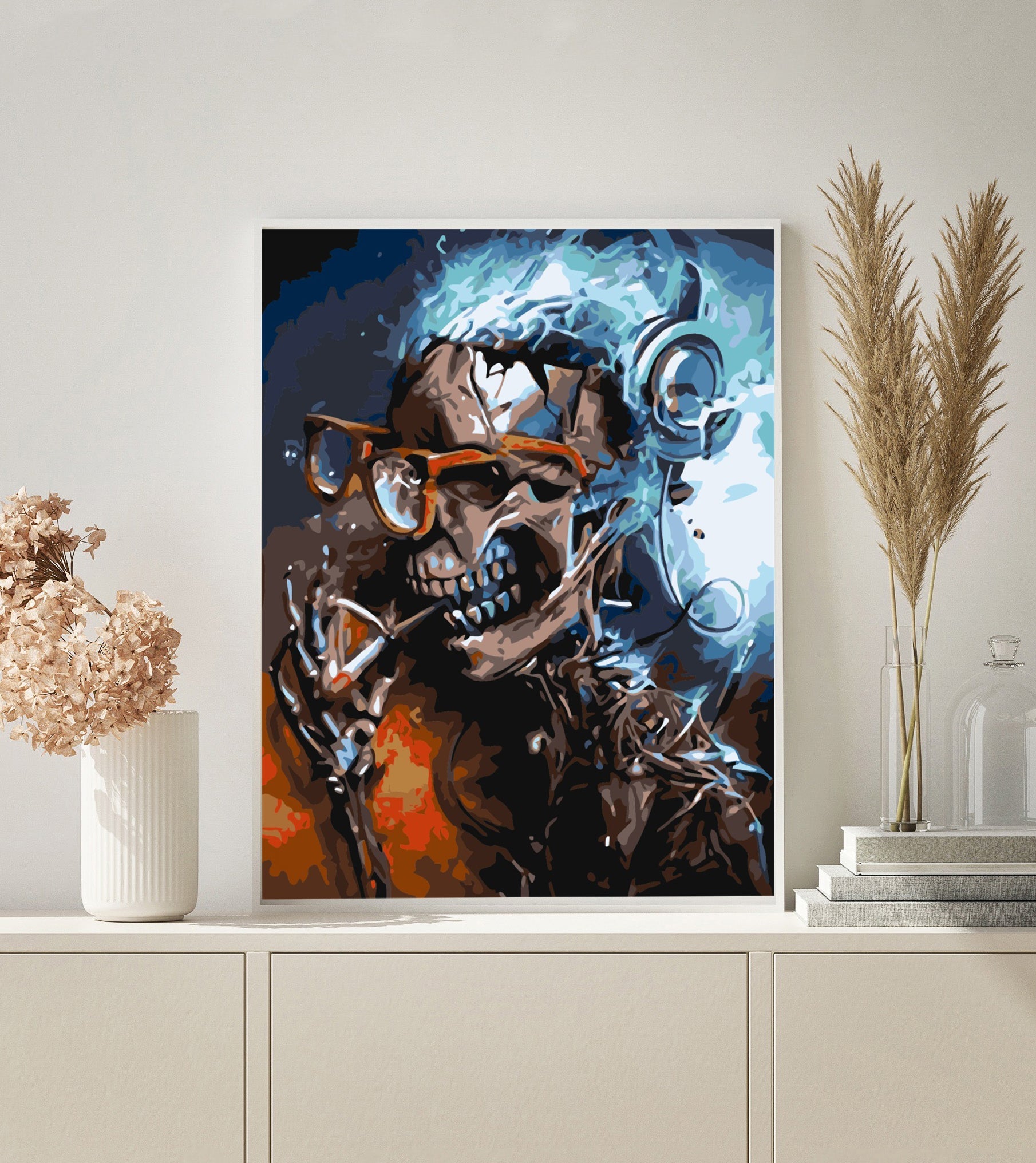 Paint by Numbers | Skull with Glasses