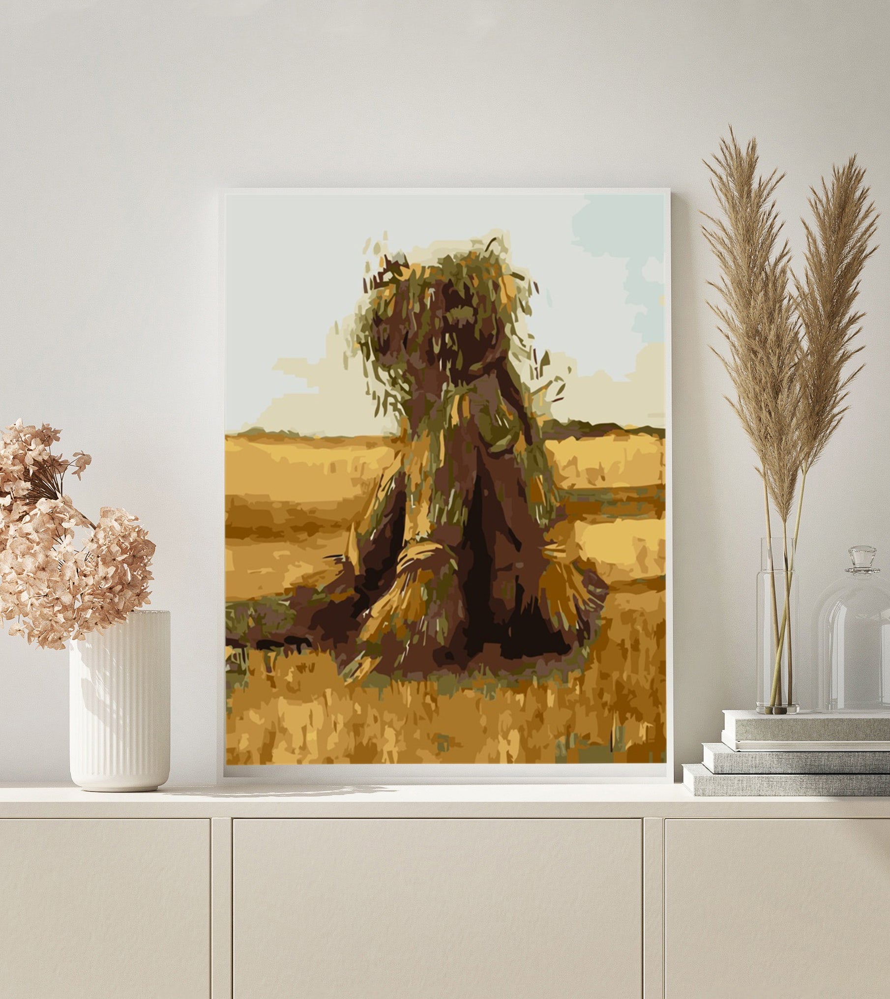 Paint by Numbers | Van Gogh Wheat Stacks in the Field